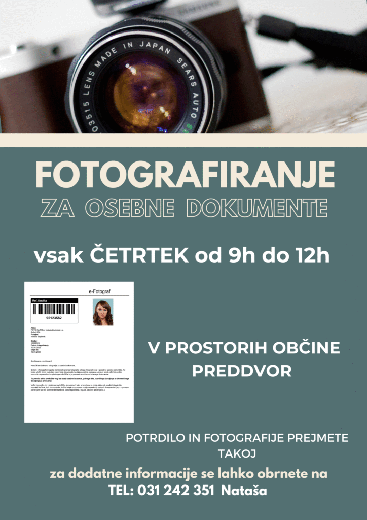 fotografije za dokumente PREDDVOR